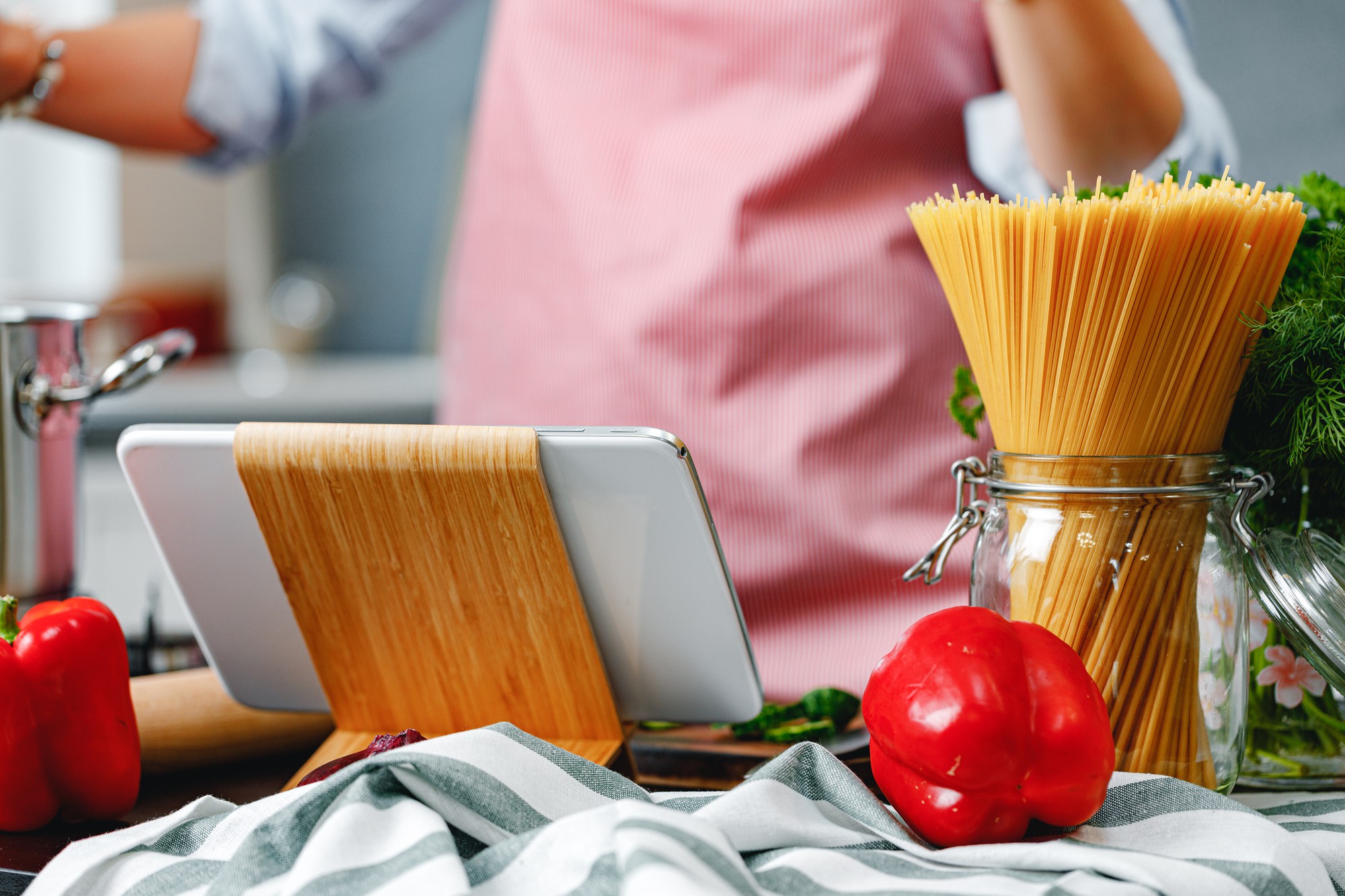Angolo didattico in cucina professionale